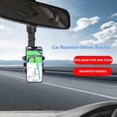 #A Rearview Mirror Car Support Stand 960 Degrees Rotatable for Kitchen for 4-7